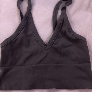 NikiBiki ripped V-neck bra top